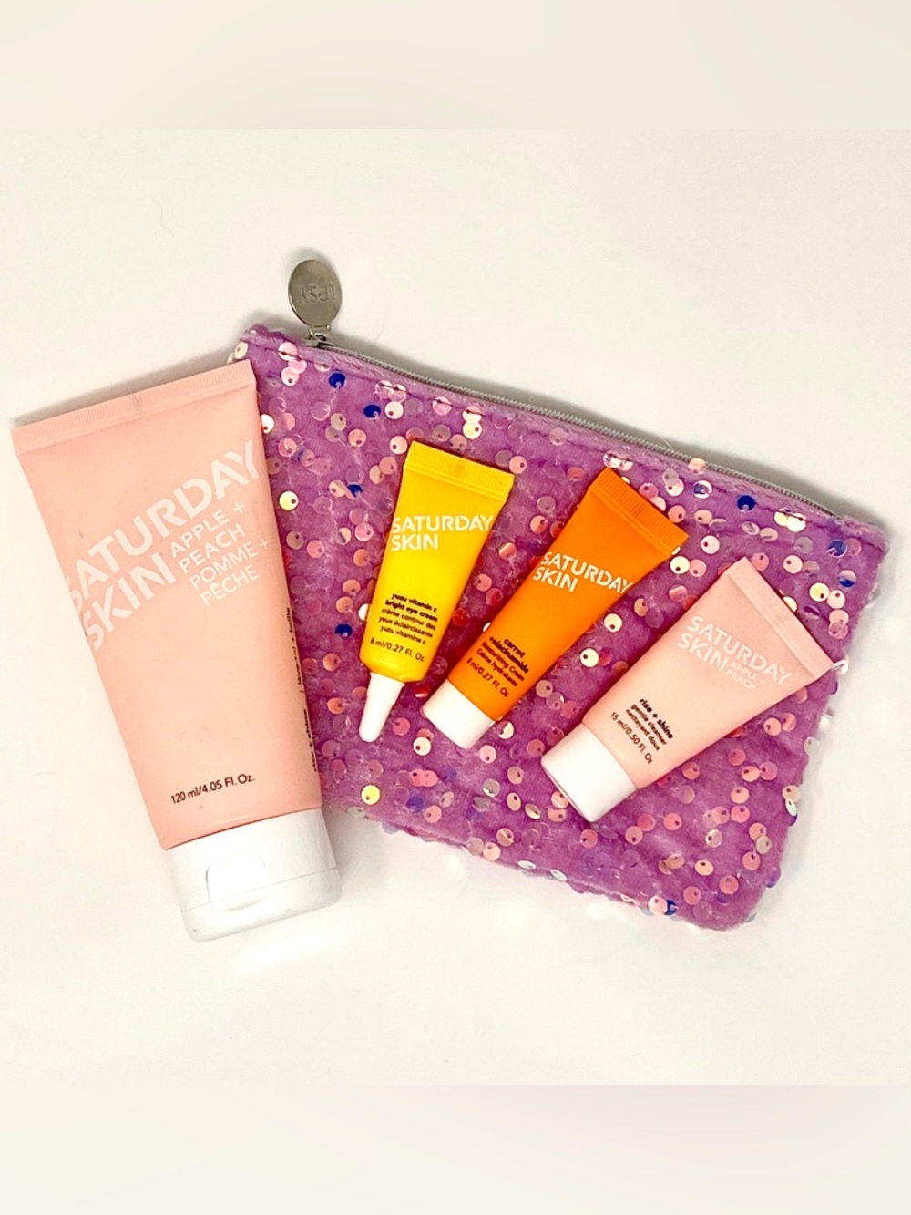 ✨ NEW Saturday Skin Full Size + Travel Set + Ipsy Sequin Bag ✨